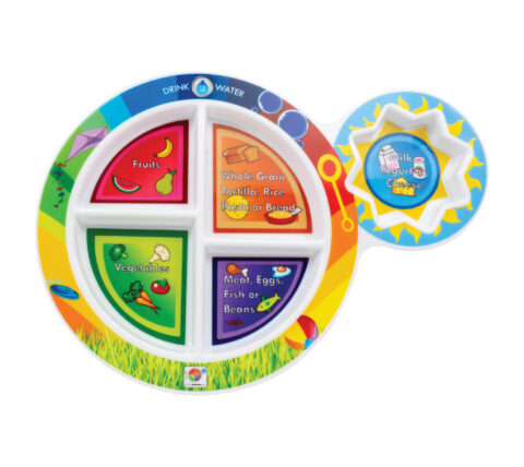 13511E 7" Kid's 5-Section MyPlate