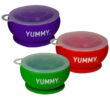 YUMMY Suction Bowl w/ Lid - Assorted Colors