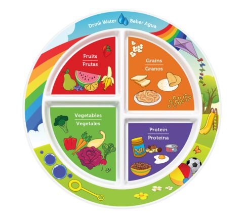 7" Kid's 4-Section Plate