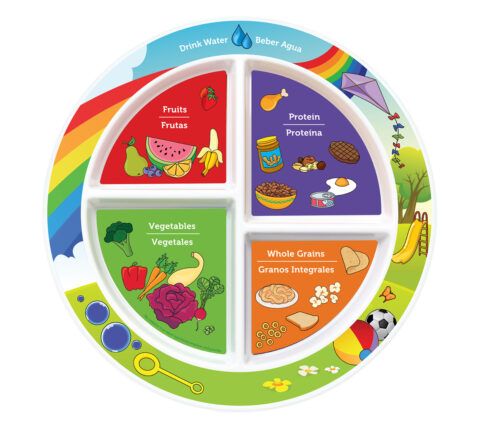 7" Kid's 4-Section Plate