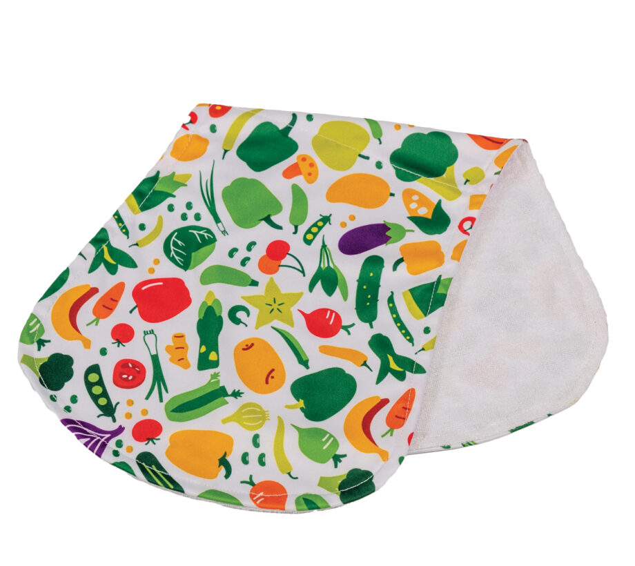 Fruit and Vegetable (FNV) Burp Cloth Fresh Baby Nutrition Education