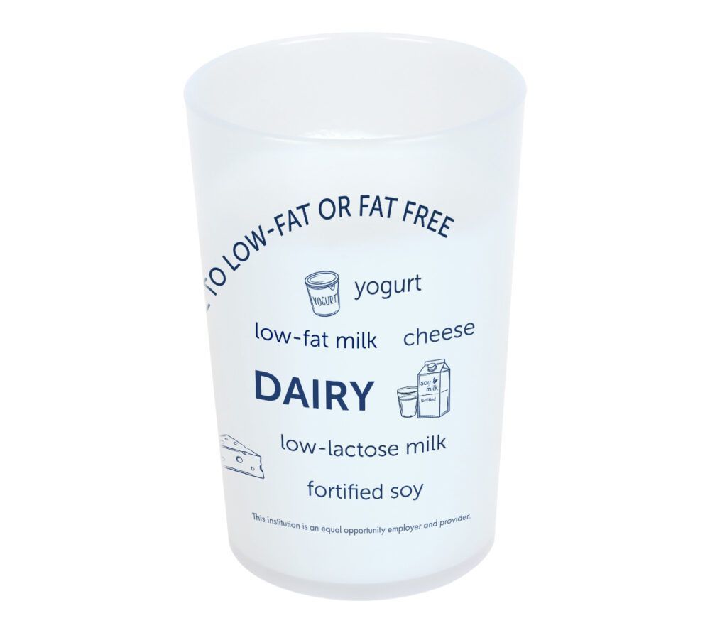 8ounce MyPlate Dairy Cup Word Art Fresh Baby Nutrition Education