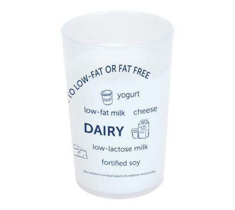 32021E 8-Oz. MyPlate Dairy Cup - Word Art