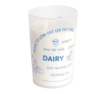 8-ounce MyPlate Dairy Cup - Word Art