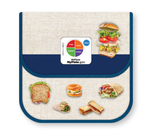 44023S MyPlate Sandwich Bag - Front 44023S MyPlate Sandwich Bag - Front