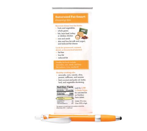 Banner Pen: Saturated Fat - Bilingual