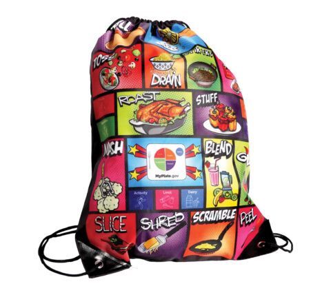Comic MyPlate Backpack Gym Bag