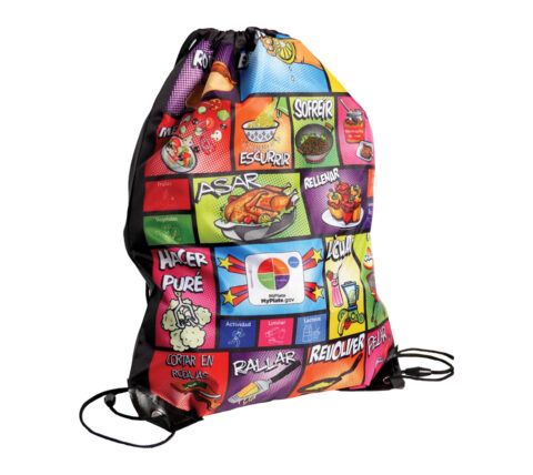 Comic MyPlate Backpack Gym Bag - MyPlate