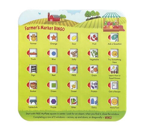 44054E Farmer's Market Bingo Card Front