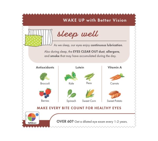 44048E Eye Health Microfiber Cloth - Sleep 44048E Eye Health Microfiber Cloth - Sleep