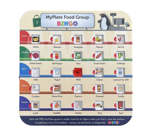 44057E MyPlate Food Group Bingo Card 2 Front 44057E MyPlate Food Group Bingo Card 2 Front