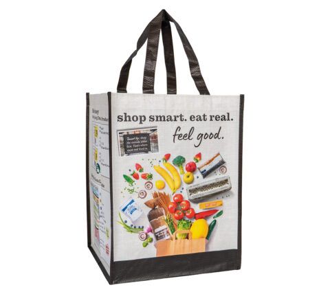 Shop Smart. Eat Real. Feel Good. Grocery Bag