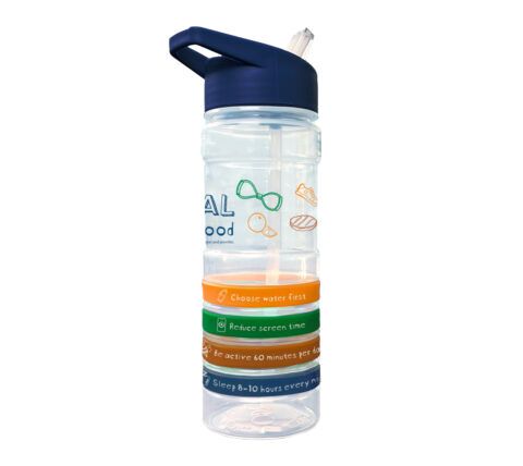 16-oz. Eat Real Food Water Bottle w/ Tracking Bands