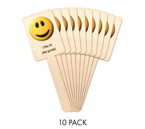 Food Face Signs - 10 Pack