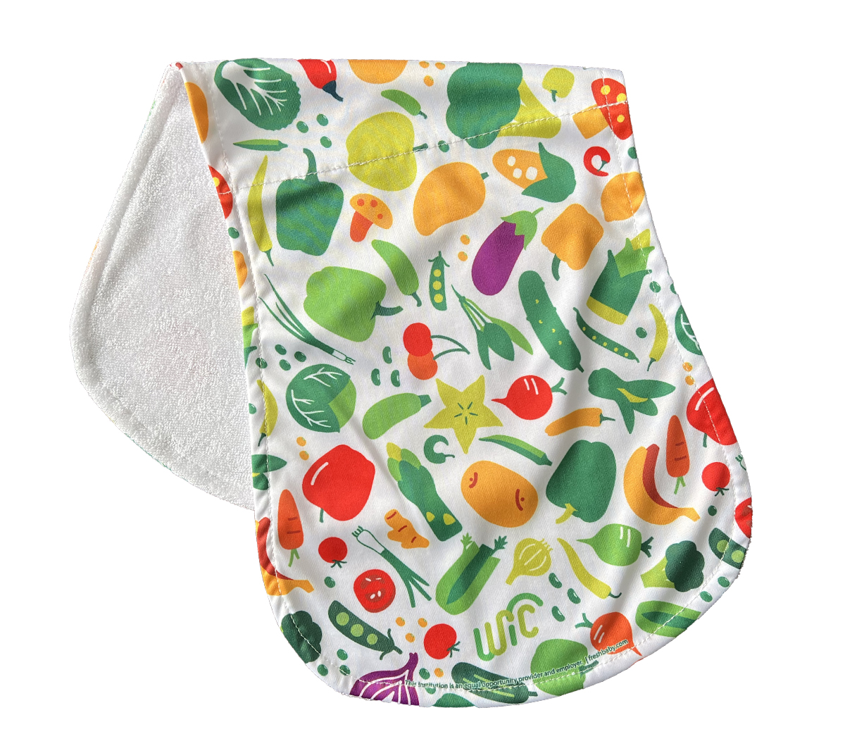 Fruit and Vegetable (FNV) Burp Cloth WIC Fresh Baby Nutrition