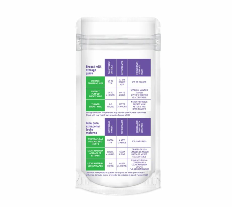 Breastmilk Storage Bags WIC Fresh Baby Nutrition Education