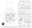 55017 Color Your Own Apron & Marker Set - Platypus Colored