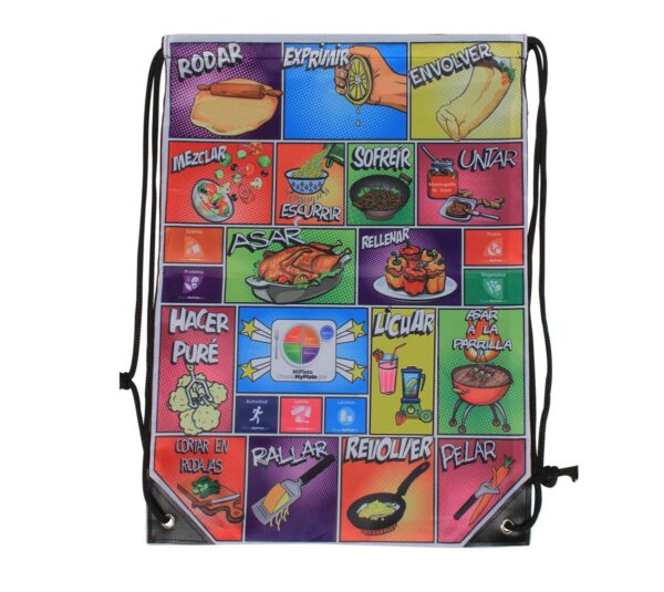 44031S Comic MyPlate Backpack Gym Bag 44031S Comic MyPlate Backpack Gym Bag