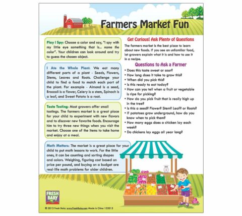 44017E Farmer's Market Tip Card - Side 2