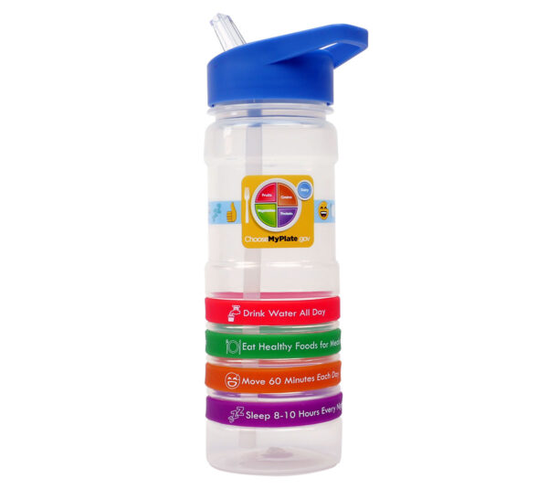 16-ounce-MyPlate Silicone Band Water Bottle