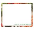 Food Safety Cutting Board - Fruit and Vegetable