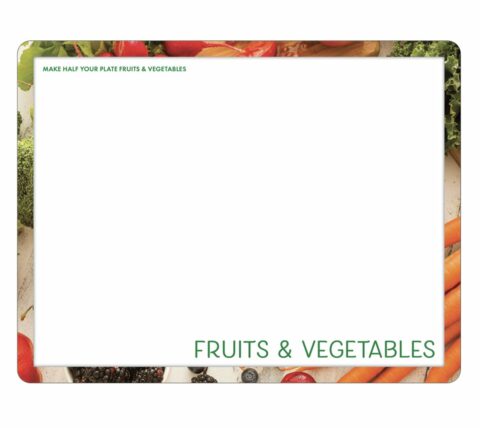 44018E Food Safety Cutting Board - Fruit and Vegetable