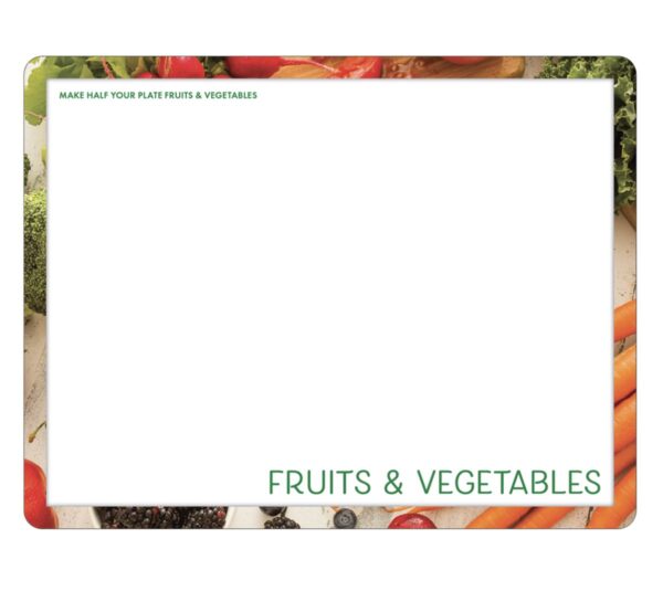 44018E Food Safety Cutting Board - Fruit and Vegetable