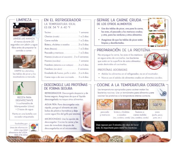 44019S Food Safety Cutting board - Protein Tips 44019S Food Safety Cutting board - Protein Tips