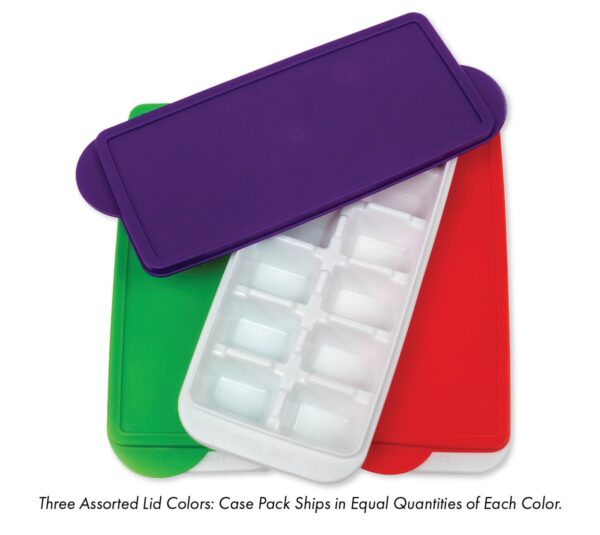Set of 2 Fresh Baby Ice Cube Tray & Lid Freezer Easy Storage