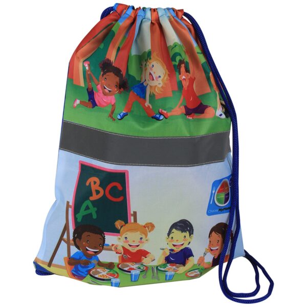 44032 Kid's MyPlate Backpack Gym Bag - Cinched 2 44032 Kid's MyPlate Backpack Gym Bag - Cinched 2