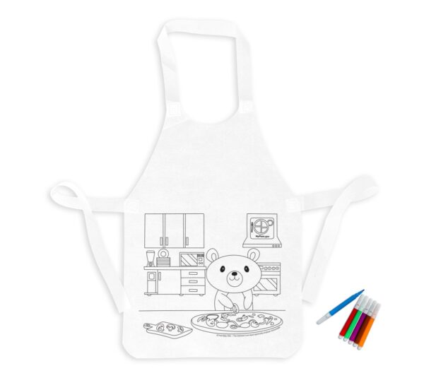 55017 Color Your Own Apron & Marker Set - Bear 55017 Color Your Own Apron & Marker Set - Bear