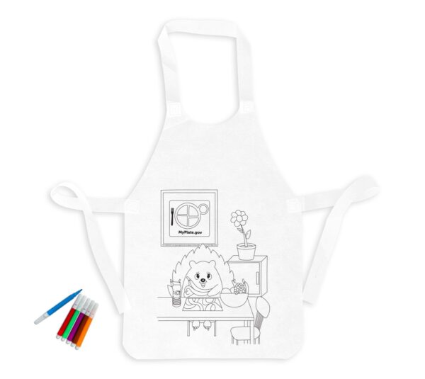 55017 Color Your Own Apron & Marker Set - Hedgehog 55017 Color Your Own Apron & Marker Set - Hedgehog