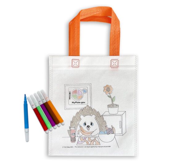 55018 Color Your Own Bag & Marker Set - Hedgehog Colored 55018 Color Your Own Bag & Marker Set - Hedgehog Colored
