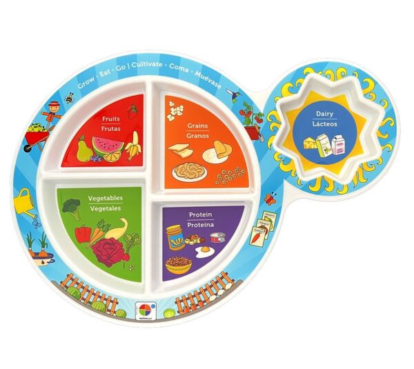 13517 7" Kid's 5-Section Garden MyPlate 13517 7" Kid's 5-Section Garden MyPlate