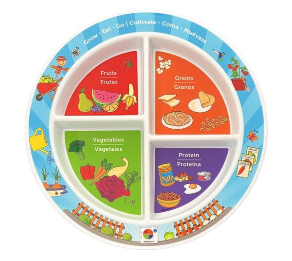 13518 7" Kid's 4-Section Garden MyPlate 13518 7" Kid's 4-Section Garden MyPlate
