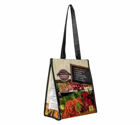 44043E Insulated Farmer's Market Bag w/ List & Marker - Front