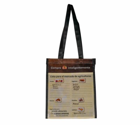 44043S Insulated Farmer's Market Bag w/ List & Marker - List Side
