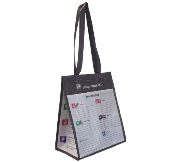 44041E Insulated Grocery Bag w/ List & Marker - List Side 44041E Insulated Grocery Bag w/ List & Marker - List Side