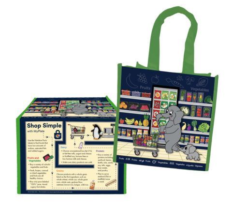 44052E Kid's Grocery Bag - Elephant and Bottom