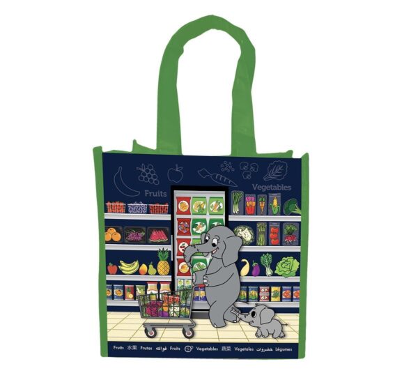 44052E Kid's Grocery Bag - Elephant Side 2 44052E Kid's Grocery Bag - Elephant Side 2
