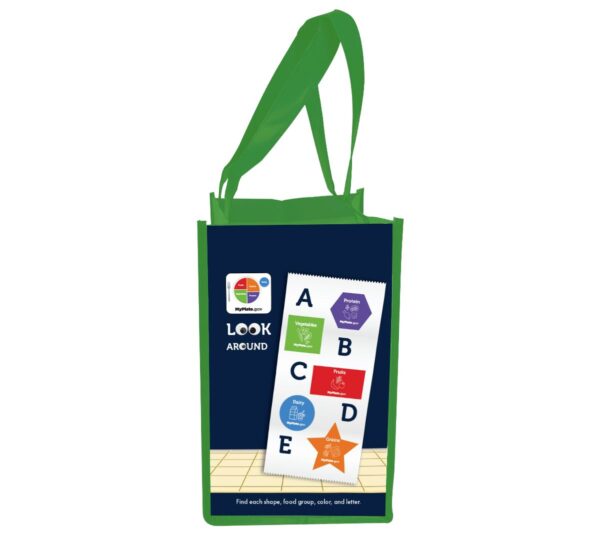 44052E Kid's Grocery Bag - MyPlate Side 3 44052E Kid's Grocery Bag - MyPlate Side 3