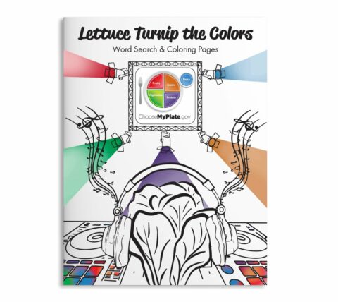 55015 Lettuce Turnip the Colors Word Search & Coloring Booklet - Front