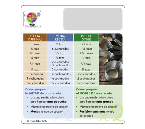 44045S Recipe Helper Magnifier Card - Back 44045S Recipe Helper Magnifier Card - Back