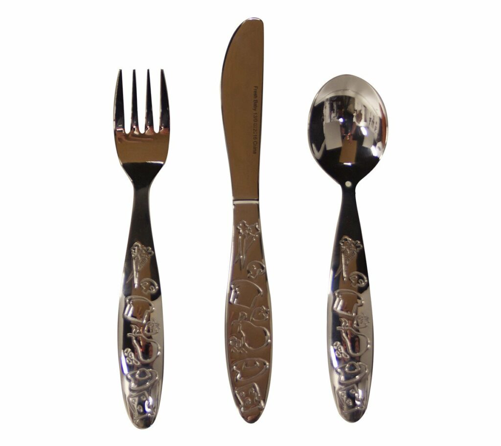 3Piece Kid's MyPlate Cutlery Set w/ Case Fresh Baby Nutrition