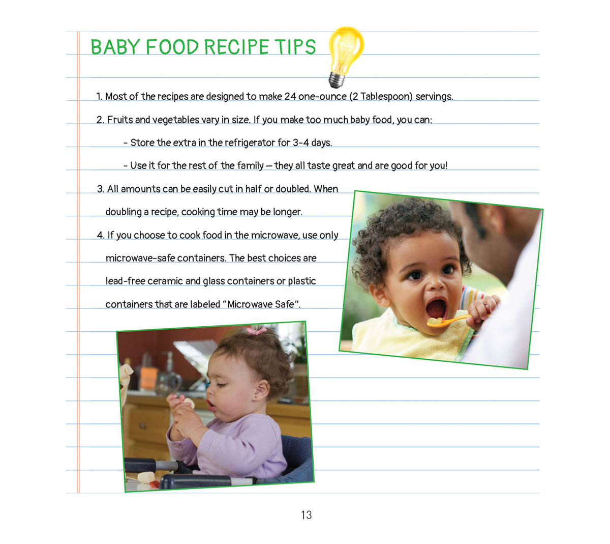 Baby Food Basics Cookbook – Fresh Baby | Nutrition Education & Physical