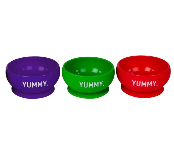 22016 YUMMY Suction Bowl - Assorted Colors - Line-up 22016 YUMMY Suction Bowl - Assorted Colors - Line-up