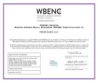 Fresh-Baby-WOSB-Certificate