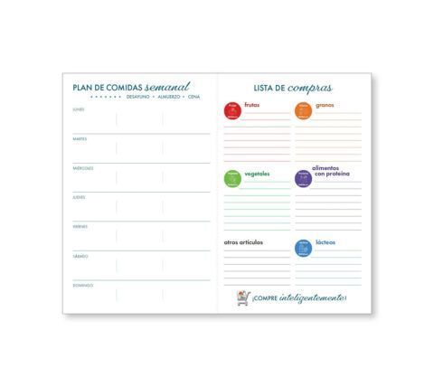 Menu Planner and Grocery List - Original Design - Spanish Only