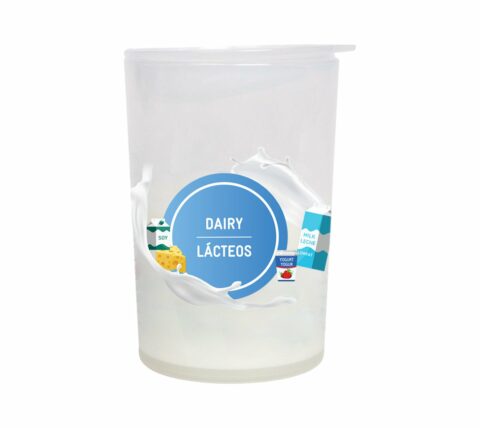 66004 WIC Kid's Dairy Training Cup w/ Lid - Bilingual - Front